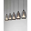 NovaLuce ALISH függeszték fém, üveg, fekete, füstszín, LED, 37W, 3000K, 1444 Lm - NL-9124101