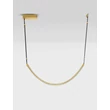 NovaLuce LAZURA függeszték fém, kristály, bőr, arany, fekete, áttetsző, LED, 37W, 3000K, 2220 Lm - NL-9124105