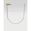 NovaLuce LAZURA függeszték fém, kristály, bőr, arany, fekete, áttetsző, LED, 37W, 3000K, 2220 Lm - NL-9124105