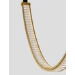 NovaLuce LAZURA függeszték fém, kristály, bőr, arany, fekete, áttetsző, LED, 56W, 3000K, 3360 Lm - NL-9124106