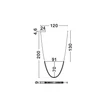 NovaLuce LAZURA függeszték fém, kristály, bőr, arany, fekete, áttetsző, LED, 62W, 3000K, 3720 Lm - NL-9124107