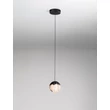 NovaLuce ALICIA függeszték fém, üveg, fekete, LED, 5W, 3000K, 315 Lm - NL-9124112