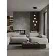 NovaLuce ALICIA függeszték fém, üveg, fekete, LED, 25W, 3000K, 1575 Lm - NL-9124113