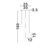 NovaLuce ALICIA függeszték fém, üveg, fekete, LED, 25W, 3000K, 1575 Lm - NL-9124113