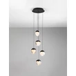 NovaLuce ALICIA függeszték fém, üveg, fekete, LED, 25W, 3000K, 1575 Lm - NL-9124113