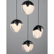 NovaLuce ALICIA függeszték fém, üveg, fekete, LED, 25W, 3000K, 1575 Lm - NL-9124113