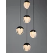 NovaLuce ALICIA függeszték fém, üveg, fekete, LED, 25W, 3000K, 1575 Lm - NL-9124113