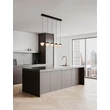 NovaLuce ALICIA függeszték fém, üveg, fekete, LED, 25W, 3000K, 1575 Lm - NL-9124114