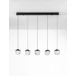 NovaLuce ALICIA függeszték fém, üveg, fekete, LED, 25W, 3000K, 1575 Lm - NL-9124114