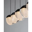 NovaLuce ALICIA függeszték fém, üveg, fekete, LED, 25W, 3000K, 1575 Lm - NL-9124114