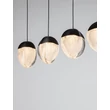 NovaLuce ALICIA függeszték fém, üveg, fekete, LED, 25W, 3000K, 1575 Lm - NL-9124114