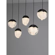 NovaLuce ALICIA függeszték fém, üveg, fekete, LED, 25W, 3000K, 1575 Lm - NL-9124114