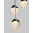 NovaLuce ALICIA függeszték fém, üveg, fekete, LED, 60W, 3000K, 3780 Lm - NL-9124115
