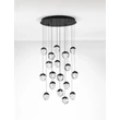 NovaLuce ALICIA függeszték fém, üveg, fekete, LED, 90W, 3000K, 5670 Lm - NL-9124116
