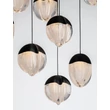 NovaLuce ALICIA függeszték fém, üveg, fekete, LED, 90W, 3000K, 5670 Lm - NL-9124116