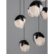 NovaLuce ALICIA függeszték fém, üveg, fekete, LED, 90W, 3000K, 5670 Lm - NL-9124116