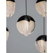 NovaLuce ALICIA függeszték fém, üveg, fekete, LED, 90W, 3000K, 5670 Lm - NL-9124116