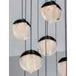 NovaLuce ALICIA függeszték fém, üveg, fekete, LED, 90W, 3000K, 5670 Lm - NL-9124116