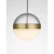 NovaLuce ALAZ függeszték fém, üveg, akril, fekete, arany, áttetsző, LED, 9W, 3000K, 398 Lm - NL-9124117