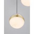 NovaLuce ALAZ függeszték fém, üveg, akril, fekete, arany, áttetsző, LED, 27W, 3000K, 1194 Lm - NL-9124118