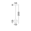 NovaLuce ALICIA függeszték fém, üveg, arany, LED, 5W, 3000K, 315 Lm - NL-9124122