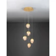 NovaLuce ALICIA függeszték fém, üveg, arany, LED, 25W, 3000K, 1575 Lm - NL-9124123