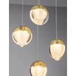 NovaLuce ALICIA függeszték fém, üveg, arany, LED, 25W, 3000K, 1575 Lm - NL-9124123