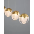 NovaLuce ALICIA függeszték fém, üveg, arany, LED, 25W, 3000K, 1575 Lm - NL-9124124