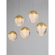 NovaLuce ALICIA függeszték fém, üveg, arany, LED, 25W, 3000K, 1575 Lm - NL-9124124