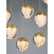 NovaLuce ALICIA függeszték fém, üveg, arany, LED, 60W, 3000K, 3780 Lm - NL-9124125
