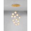 NovaLuce ALICIA függeszték fém, üveg, arany, LED, 60W, 3000K, 3780 Lm - NL-9124125