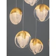 NovaLuce ALICIA függeszték fém, üveg, arany, LED, 60W, 3000K, 3780 Lm - NL-9124125