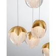 NovaLuce ALICIA függeszték fém, üveg, arany, LED, 90W, 3000K, 5670 Lm - NL-9124126