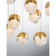 NovaLuce ALICIA függeszték fém, üveg, arany, LED, 90W, 3000K, 5670 Lm - NL-9124126