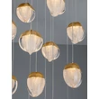 NovaLuce ALICIA függeszték fém, üveg, arany, LED, 90W, 3000K, 5670 Lm - NL-9124126