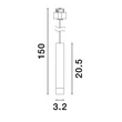 NovaLuce PROFILE fényforrás BUXTON, LOOP, SIGN, CURVE mágneses sínekhez fém, fekete, LED-TRIAC, 48V, 3000K, 10W, 550lm - 9136162