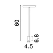 NovaLuce PLANET fényforrás PLANET mágneses sínekhez fém, fekete, LED, 24V, 3000K, 5W, 445lm - 9136191