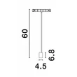 NovaLuce FLEXIBLE fényforrás BREDA, CURVE, SONIK, REACT mágneses sínekhez fém, fekete, LED, 48V, 3000K, 5W, 445lm - 9136196