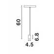 NovaLuce SLIM fényforrás SLIM mágneses sínekhez fém, fekete, LED, 48V, 3000K, 5W, 445lm - 9136203