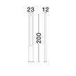 NovaLuce ETA kültéri állólámpa fém, antracit, LED, 21W, 1562lm, 3000K, IP65 - NL-9136419
