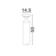 NovaLuce PISTILLO kültéri állólámpa fém, fekete, LED, 13W, 950lm, 3000K, IP65 - NL-9136425