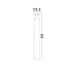 NovaLuce PISTILLO kültéri állólámpa fém, fekete, LED, 13W, 950lm, 3000K, IP65 - NL-9136426