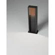 NovaLuce KIOO kültéri állólámpa fém, fa, fekete, LED, 11W, 464lm, 3000K, IP65 - NL-9136428