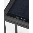 NovaLuce TEGOLO kültéri solar asztali lámpa fém, üveg, antracit, LED, 2W, 231lm, 3000K, IP54 - NL-9136431