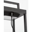 NovaLuce TEGOLO kültéri solar asztali lámpa fém, üveg, antracit, LED, 2W, 231lm, 3000K, IP54 - NL-9136431