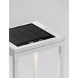 NovaLuce TEGOLO kültéri solar asztali lámpa fém, üveg, fehér, LED, 2W, 231lm, 3000K, IP65 - NL-9136432