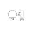 NovaLuce SANGO kültéri fali lámpa fém, barna, LED, 4W, 102lm, 3000K, IP54 - NL-9136436