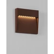 NovaLuce FEM kültéri fali lámpa fém, barna, LED, 5W, 307lm, 3000K, IP54 - NL-9136442