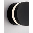 NovaLuce AIRY kültéri fali lámpa fém, fekete, LED, 8W, 369lm, 3000K, IP54 - NL-9136443