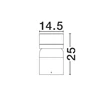 NovaLuce AIRY kültéri állólámpa fém, fekete, LED, 8W, 369lm, 3000K, IP65 - NL-9136444